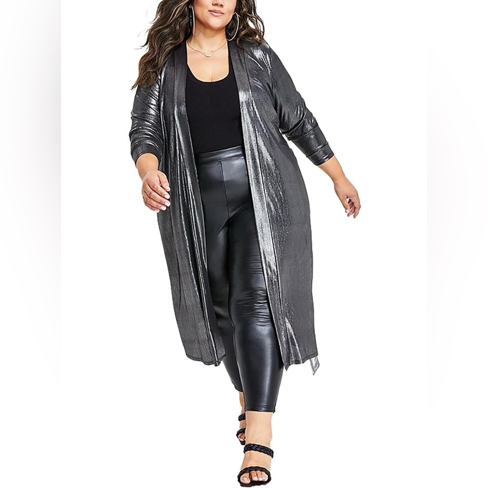 Parker Silver Metallic Cardigan